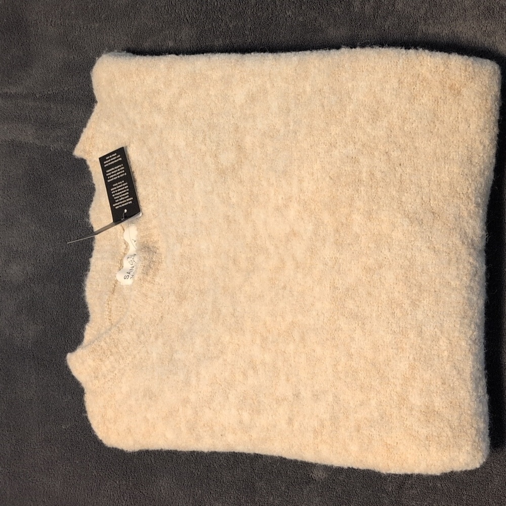 NWT $129 Sanctuary Mens Crewneck Comfy Pullover Sweater - XL / Dirty White